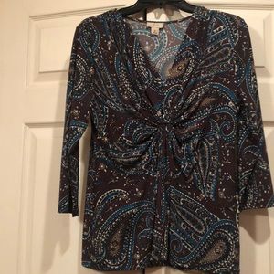 Yvos Medium Paisley Print Shirt